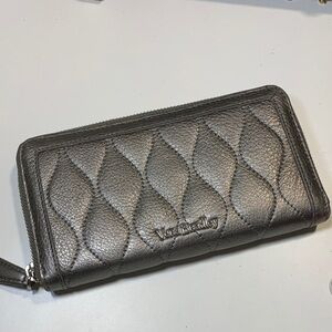 Vera Bradley Quilted Silver Wallet